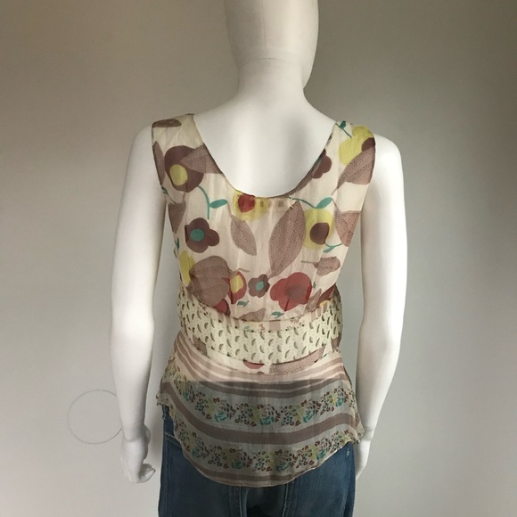 Marni Sheer Abstract Print Tank Top Small - Picture 4 of 6